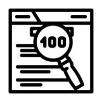 indexing seo line icon vector illustration