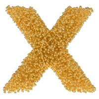 Ball Font x Small Gold 3D png