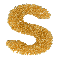 Ball Font s Small Gold 3D png