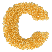 palla font c piccolo oro 3d png