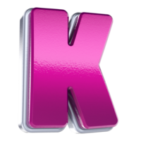 3d fuente k diseño png