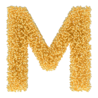 boll font m guld 3d png