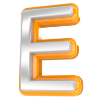 font e oro con bianca 3d rendere png