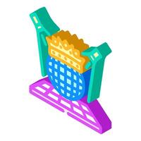 king disco party isometric icon vector illustration