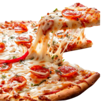 Pizza divers les saveurs png transparent