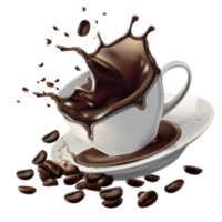 café taza png transparente