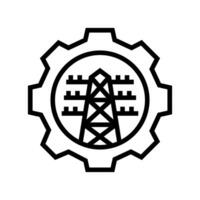 grid modernization energy policy line icon vector illustration