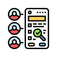 user testing ux ui design color icon vector illustration