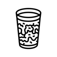 thai iced tea cuisine line icon vector illustration