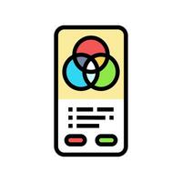 color theory ux ui design color icon vector illustration