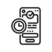 hick law ux ui design line icon vector illustration