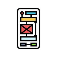 white space ux ui design color icon vector illustration