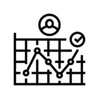 user journey map ux ui design line icon vector illustration