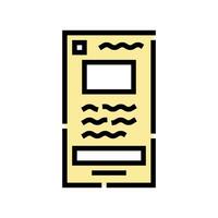 wireframe ux ui design color icon vector illustration