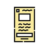 wireframe ux ui design color icon vector illustration