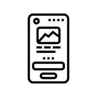 mockup ux ui design line icon vector illustration