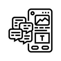 design critique ux ui line icon vector illustration