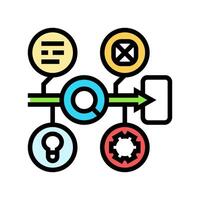 design sprint ux ui color icon vector illustration