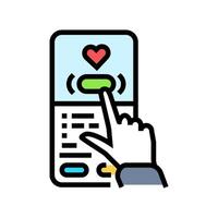 visual feedback ux ui design color icon vector illustration