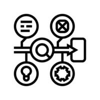 design sprint ux ui line icon vector illustration