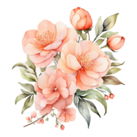 AI generated Digital oilpainted floral pattern design, Glitter flower Bouquet  design, Embossed flower pattern, Glossy flower painting design, Textile flower material design png