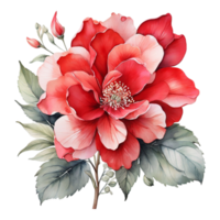 AI generated Watercolor Floral Flower Bouquet Design, Watercolor Flower Arrangements design, gilter Flower Design, Flower Sublimation Floral Clipart Wedding card design, Free PNG