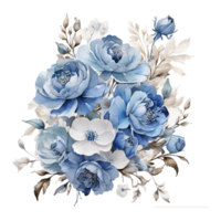 ai gegenereerd waterverf bloemen bloem boeket ontwerp, waterverf bloem regelingen ontwerp, vergulden bloem ontwerp, bloem sublimatie bloemen clip art bruiloft kaart ontwerp, vrij PNG