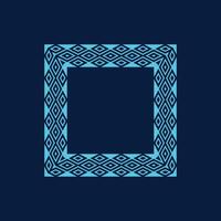 modern ornamental square frame border decorative pattern vector