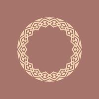 modern ornamental circle frame border decorative pattern vector