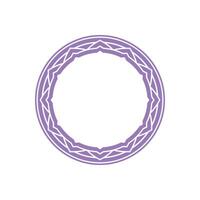 modern ornamental circle frame border decorative pattern vector