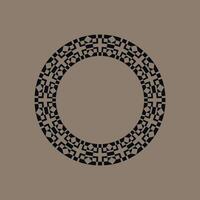 moderno ornamental circulo marco frontera decorativo modelo vector