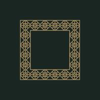 modern ornamental square frame border decorative pattern vector