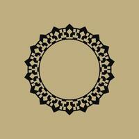 modern ornamental circle frame border decorative pattern vector