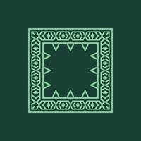 modern ornamental square frame border decorative pattern vector