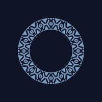 modern ornamental circle frame border decorative pattern vector