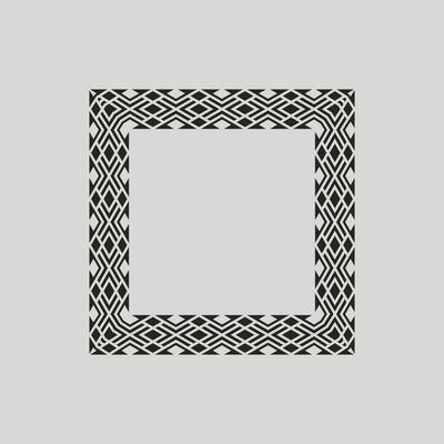 modern ornamental square frame border decorative pattern