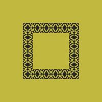 modern ornamental square frame border decorative pattern vector