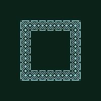 modern ornamental square frame border decorative pattern vector