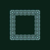 modern ornamental square frame border decorative pattern vector