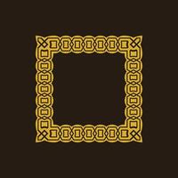 modern ornamental square frame border decorative pattern vector