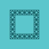 modern ornamental square frame border decorative pattern vector