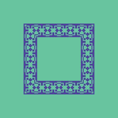 modern ornamental square frame border decorative pattern