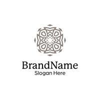 elegant and modern ornamental decorative pattern mandala logo vector