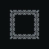 modern ornamental square frame border decorative pattern vector