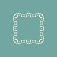 modern ornamental square frame border decorative pattern vector