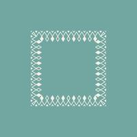 modern ornamental square frame border decorative pattern vector