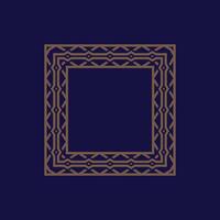 modern ornamental square frame border decorative pattern vector