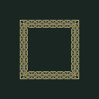 modern ornamental square frame border decorative pattern vector