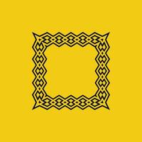 modern ornamental square frame border decorative pattern vector