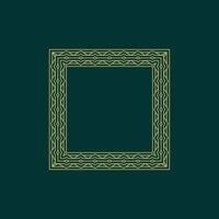 modern ornamental square frame border decorative pattern vector
